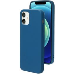 Mobiparts Coque iPhone 12 Mini Coque arrière en Silicone - Blueberry Blue