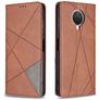 Mobigear Rhombus Slim Housse Nokia G10 Etui - Marron