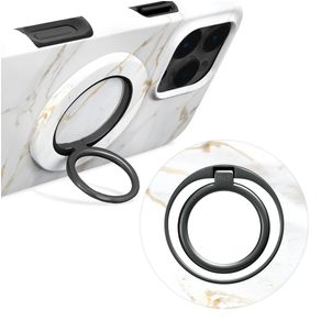 MIO Holder MagSafe Bague téléphone - White Marble Universel