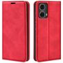 Mobigear Retro Slim Housse Motorola Moto G85 Etui Porte-Monnaie - Rouge