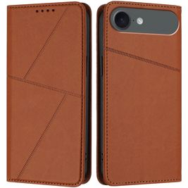 Mobigear Frosted Flip Housse iPhone Air Etui Porte-Monnaie - Marron