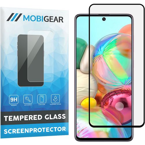 Mobigear Premium Samsung Galaxy A71 Verre trempé Protection d'écran - Compatible Coque - Noir