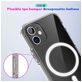Mobigear Crystal Coque Transparente iPhone SE (2022) MagSafe Coque arrière Rigide - Transparent