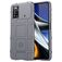 Mobigear Rugged Shield POCO X4 Pro 5G TPU souple Coque arrière Antichoc - Gris