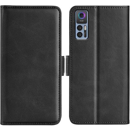 Mobigear Slim Magnet Housse TCL 30 Plus Etui Porte-Monnaie - Noir