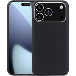 Mobigear Basics Coque iPhone 17 Pro Coque arrière en TPU Souple - Noir