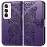 Mobigear Butterfly Housse OPPO Reno 12 Pro Etui Porte-Monnaie - Violet