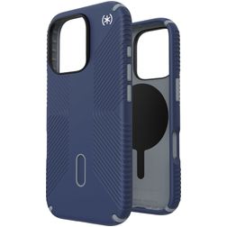 Speck Presidio2 Grip Coque iPhone 16 Pro MagSafe Coque arrière Rigide Anti-Chocs - Coastal Blue