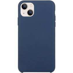 Mobigear Rubber Touch Coque iPhone 15 Coque arrière en Silicone - Dark Blue