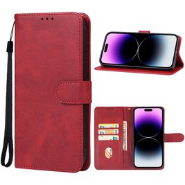 Mobigear Wallet Housse iPhone 15 Pro Etui Porte-Monnaie - Rouge