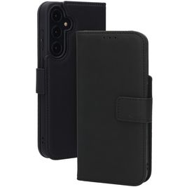 Mobiparts Wallet Housse Samsung Galaxy A35 Etui en Cuir Véritable Porte-Monnaie - Noir