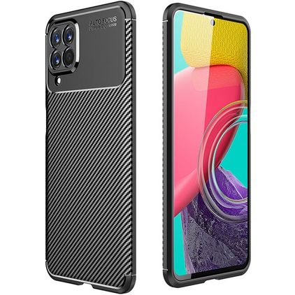 Mobigear Racing Coque Samsung Galaxy M53 Coque arrière en TPU Souple - Noir