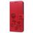 Mobigear Roses Housse Samsung Galaxy A20s Etui Porte-Monnaie - Rouge