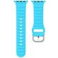Mobigear Bumpy Bracelet Silicone Apple Watch Fermeture boucle ardillon - 49/46/45/44 mm - Bleu