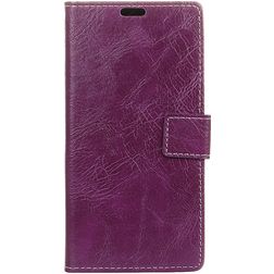Mobigear Basic Housse Motorola One Power Etui Porte-Monnaie - Violet