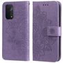 Mobigear Flowers Housse OPPO A74 5G Etui Porte-Monnaie - Violet