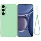 Mobigear Rubber Touch Coque Samsung Galaxy S25 FE Coque arrière en Silicone - Vert