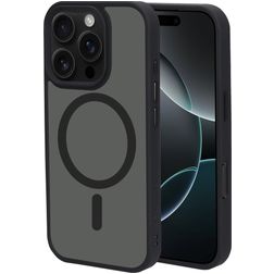 Mobiparts Hardcover Coque iPhone 16 Pro MagSafe Coque arrière Rigide - Satin Black