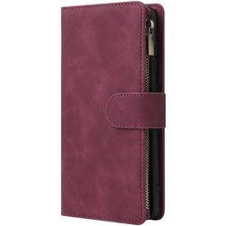 Mobigear Zipper Housse Samsung Galaxy A71 Etui Porte-Monnaie - Rouge