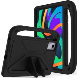 Mobigear AeroArmor Coque Lenovo Tab P12 Coque de tablette pour enfants avec Poignée Enfants en EVA + Porte-crayon - Noir