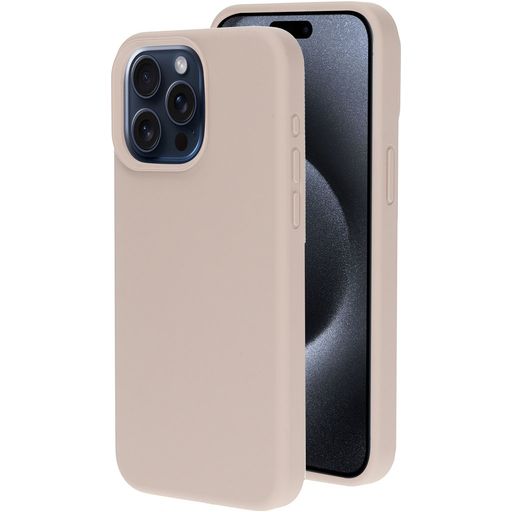 Mobiparts Coque iPhone 15 Pro Max Coque arrière en Silicone - Soft Salmon