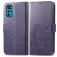 Mobigear Clover Housse Motorola Moto G22 Etui Porte-Monnaie - Violet