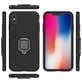 Mobigear Armor Ring Coque iPhone XS Max Coque arrière Rigide Anti-Chocs avec Anneau-Support - Noir