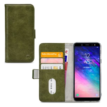 Mobilize Elite Gelly Samsung Galaxy A6 Plus (2018) Étui Portefeuille - Vert