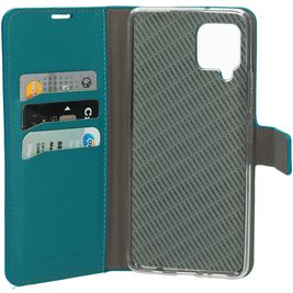 Mobiparts Saffiano Wallet Housse Samsung Galaxy A42 Etui Porte-Monnaie - Turquoise