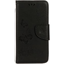 Mobigear Butterfly Housse iPhone XS Etui Porte-Monnaie - Noir
