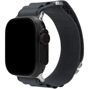 Mobilize Alpine Bracelet Nylon Apple Watch Fermeture boucle ardillon - 42/41/40/38 mm - Dark Grey