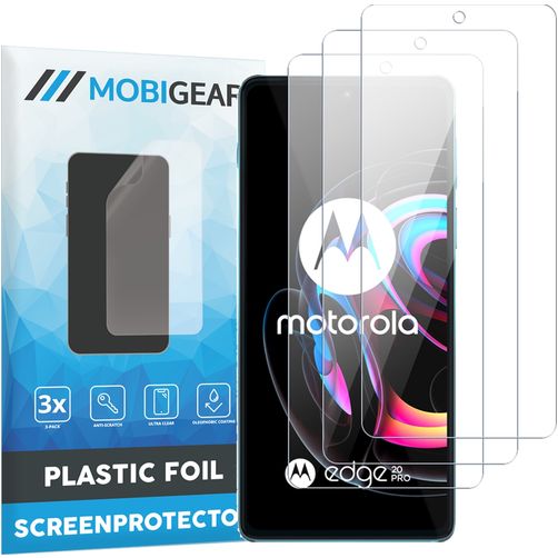 Mobigear Motorola Edge 20 Pro Protection d'écran Film - Compatible coque (Lot de 3)
