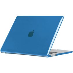 Mobigear Glossy MacBook Air 15 pouces (2023-2026) Coque rigide pour MacBook - Bleu foncé - Modèle A2941 / A3114 / A3241 / A3448