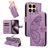 Mobigear Butterfly Xiaomi 15T Étui Portefeuille - Violet