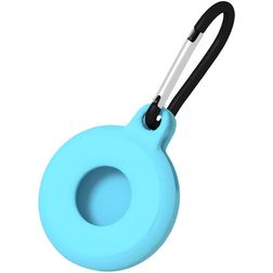 Mobigear Circle Key Coque TPU souple Porte-clés pour Apple AirTag - Bleu