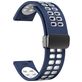 Mobigear Sport Plus Mag Bracelet Silicone Smartwatch Fermeture magnétique - Connexion universelle de 20 mm - Blanc / Dark Blue