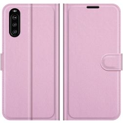 Mobigear Classic Housse Sony Xperia 10 III Etui Porte-Monnaie - Rose