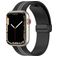 Mobigear Stripe Mag Bracelet Silicone pour Apple Watch Fermeture magnétique - 42/41/40/38 mm - Noir / Gris