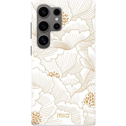 MIO Samsung Galaxy S24 Ultra MagSafe Plastique rigide Coque arrière - White Roses