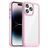 Mobigear Crystal Coque iPhone 14 Pro Max Coque arrière Rigide - Transparent / Rose