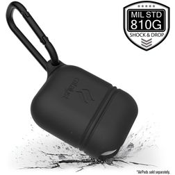 Catalyst Waterproof Coque Apple AirPods 1 Coque Imperméable en Silicone Souple - Slate Grey