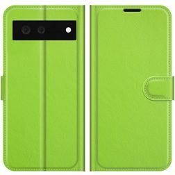 Mobigear Classic Google Pixel 6 Étui Portefeuille - Vert