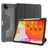 Mutural Tri-Fold Tough Coque iPad Pro 12.9 Pouces (2022) Etui + Porte-crayon - Noir