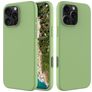 Mobigear Rubber Touch Coque iPhone 16 Pro Max Coque arrière en Silicone - Vert