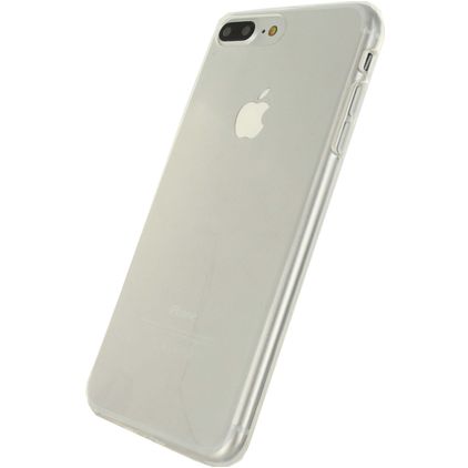 Mobilize Gelly Coque Transparente iPhone 8 Plus Coque arrière en TPU Souple - Transparent