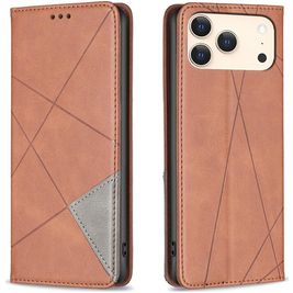 Mobigear Rhombus Slim Housse iPhone 17 Pro Max Etui - Marron