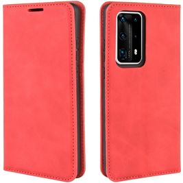 Mobigear Retro Slim Housse Huawei P40 Pro Plus Etui Porte-Monnaie - Rouge