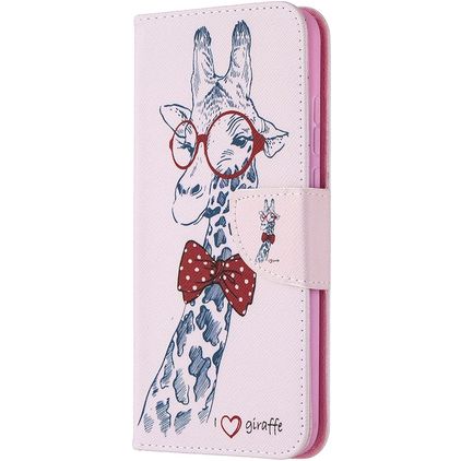 Mobigear Design Housse HONOR 9X Lite Etui Porte-Monnaie - Girafe