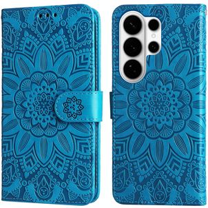 Mobigear Sunflower Housse Samsung Galaxy S26 Ultra Etui Porte-Monnaie - Bleu