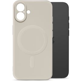 My Style Protective Flex Coque iPhone 16 Plus MagSafe Coque arrière en TPU Souple - Antique White